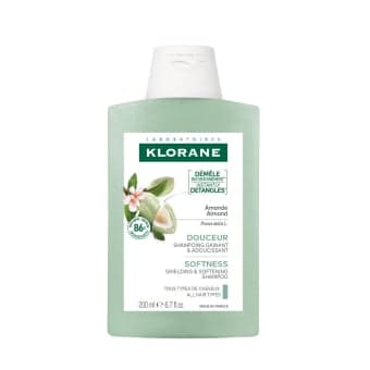 KLORANE šampūnas su migdolų ekstraktu ploniems, silpniems plaukams  ALMOND, 200 ml