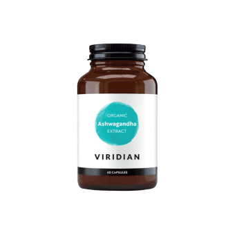 VIRIDIAN ORGANIC ASHWAGANDHA EXTRACT, 60 kapsulių