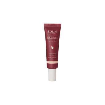 IDUN Minerals Hydra Soft skystas mineralinis makiažo pagrindas  Nr. 1252 Saga (Fair Neutral), 30 ml