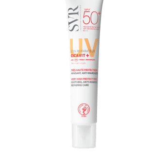 SVR veido ir kūno kremas nuo saulės pažeistai odai CICAVIT+ CRÈME SPF 50+, 40 ml