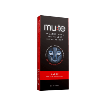 Kvėpavimą per nosį palengvinanti priemonė MUTE LARGE, 3 vnt.