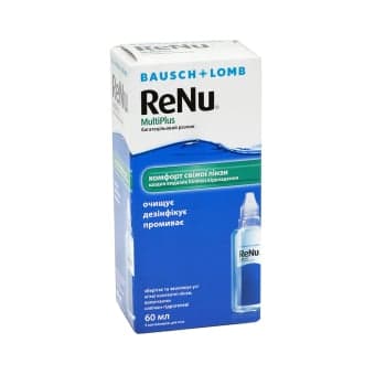 RENU MULTIPLUS  tirpalas kontaktinių lęšių priežiūrai, 60 ml