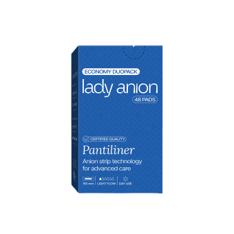 LADY ANION kasdieniai įklotai su anijonų juostele DUO PACK, 48 vnt.