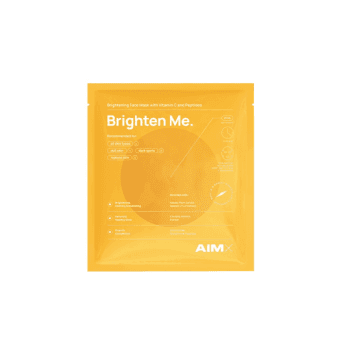 AIMX skaistinanti lakštinė veido kaukė su vitaminu C BRIGHTEN ME, 1 vnt.