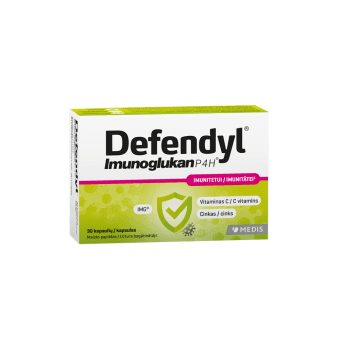 DEFENDYL imunitetui IMUNOGLUKAN P4H, 30 kapsulių