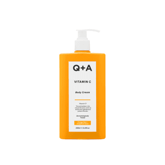 Q+A kūno kremas su vitaminu C, 250 ml