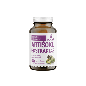 ECOSH Artišokų ekstraktas, 60 kapsulių