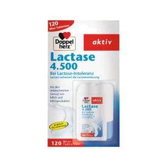 DOPPELHERZ AKTIV LACTASE 4.500, 120 tablečių