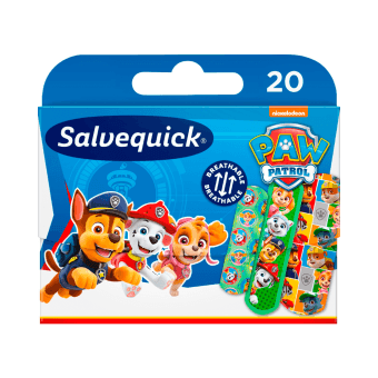 SALVEQUICK pleistrų rinkinys vaikams PAW PATROL, 20 vnt.