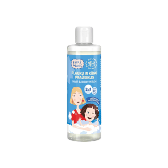MARGARITA KAKĖ MAKĖ plaukų ir kūno prausiklis ALLERGY CERTIFIED 2 IN 1, bekvapis, 250 ml