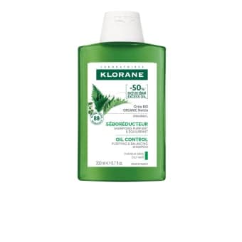 KLORANE šampūnas su dilgėlių ekstraktu riebiems plaukams, 200 ml