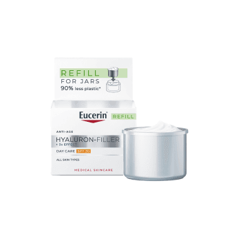 EUCERIN dieninis veido kremas HYALURON-FILLER+3x EFFECT SPF 30, papildymo pakuotė, 50 ml
