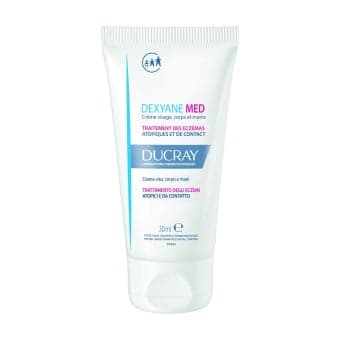 DUCRAY veido ir kūno odos kremas nuo atopinio, kontaktinio ir rankų lėtinio dermatito DEXYANE, nuo 3 mėn., 30 ml