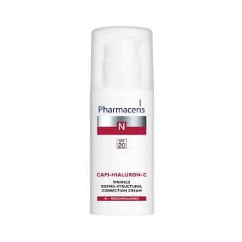 PHARMACERIS N, CAPI HIALURON C kremas brandžiai odai su išsiplėtusiais kapiliarais, SPF20, 50 ml