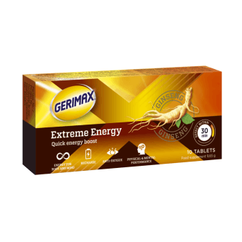 GERIMAX EXTREME ENERGY, 10 tablečių