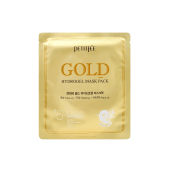 PETITFEE hidrogelinė veido kaukė su aukso dulkėmis GOLD, 1 vnt.