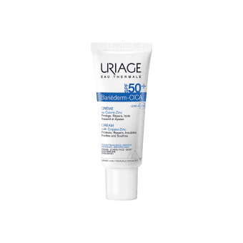 URIAGE atkuriamasis kremas su variu ir cinku BARIEDERM CICA, SPF 50+, 40 ml