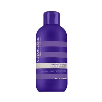 ELGON nepageidaujamą geltoną šviesių ir žilų plaukų atspalvį šalinantis šampūnas COLORCARE SILVER, 300 ml