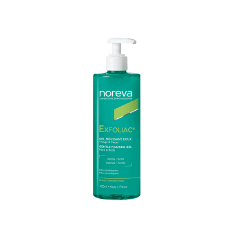 NOREVA švelnus putojantis gelis EXFOLIAC, 400 ml