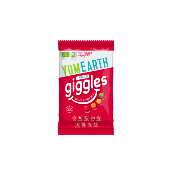 YUMYUM ekologiški Giggles kramtomieji saldainiai YUMEARTH, 40 g