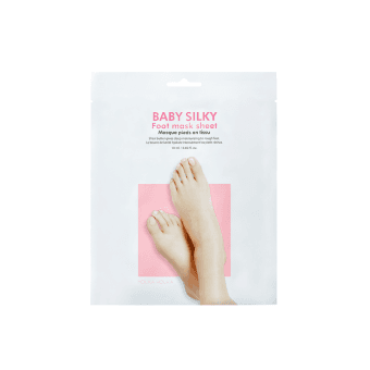 HOLIKA HOLIKA minkštinamoji lakštinė pėdų kaukė BABY SILKY FOOT MASK SHEET, 18 ml