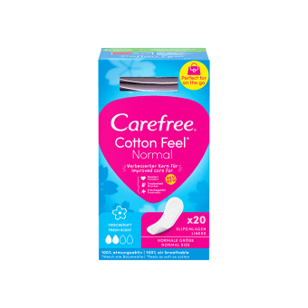 CAREFREE įklotai Cotton Fresh, 20 vnt.