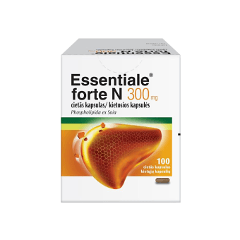 ESSENTIALE FORTE N 300 mg, kietosios kapsulės, N100
