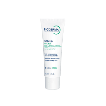 BIODERMA drėkinamasis kremas išsausėjusiai į spuogus linkusiai odai Sébium Hydra, 40 ml