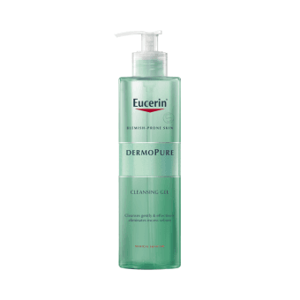 EUCERIN prausimosi gelis į aknę linkusiai odai DERMOPURE, 400 ml