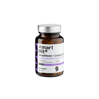 SmartHit IV, SMART HIT IV™, Glutathione + Coenzyme Q10, 45 kapsulių