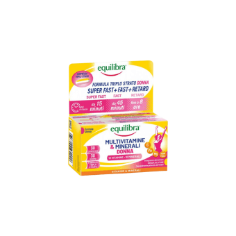 Equilibra maisto papildas Multivitaminai ir mineralai MOTERIMS, 30 tablečių