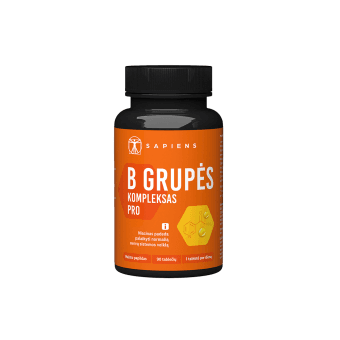 SAPIENS B grupės kompleksas PRO, 90 tablečių