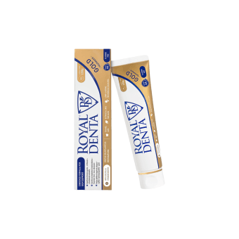 ROYAL DENTA dantų pasta su auksu dantenų stiprinimui GOLD, 130 g