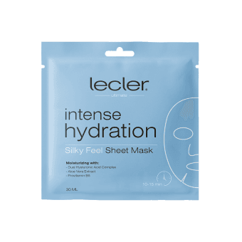 LECLER drėkinanti lakštinė veido kaukė INTENSE HYDRATION, 1 vnt.