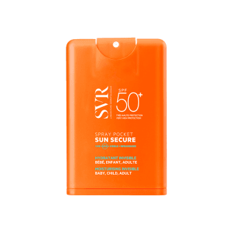SVR losjonas nuo saulės kišeninėje pakuotėje SUN SECURE SPRAY POCKET, SPF 50+, 20 ml, 20 ml