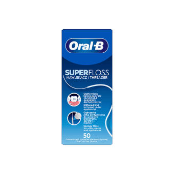 Dantų siūlas ORAL-B Super Floss, 50 vnt., 50 vnt.