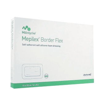 MEPILEX silikoninis tvarstis BORDER FLEX, 15 x 20 cm, 5 vnt.