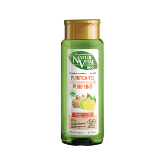 NATUR VITAL valomasis šampūnas su imbierų ir citrinų ekstraktais normaliems plaukams ECO, LT-EKO-001, 300 ml