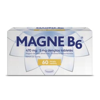 MAGNE B6, 470 mg/5 mg, dengtos tabletės, N60