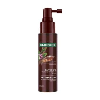 KLORANE serumas nuo plaukų slinkimo su chininu, kofeinu, ekologišku edelveisu ir B grupės vitaminais, 100 ml
