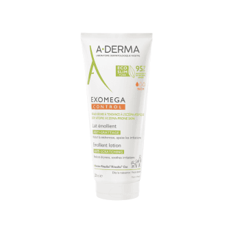A-DERMA veido ir kūno losjonas-emolientas sausai, atopinei odai EXOMEGA CONTROL, nuo gimimo, 200 ml