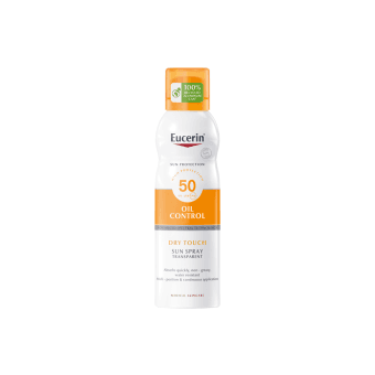 EUCERIN skaidrus purškalas OIL CONTROL DRY TOUCH, SPF 50, 200 ml