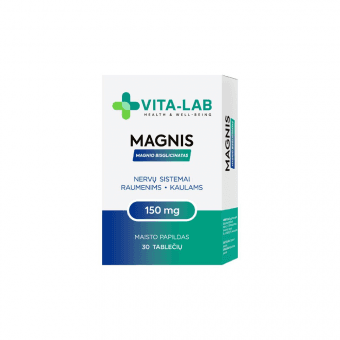 VITA-LAB maisto papildas, Magnio bisglicinatas, 30 tablečių