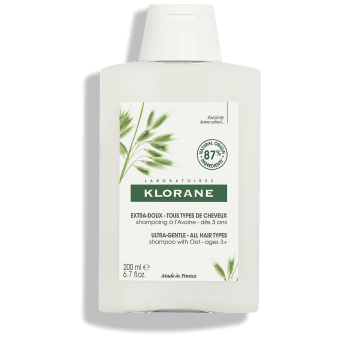 KLORANE šampūnas su avižų pieneliu visai šeimai OAT MILK, 200 ml