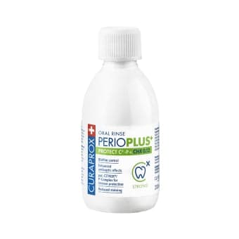CURAPROX burnos skalavimo skystis su 0,12 % chlorheksidino PERIO PLUS+ PROTECT, 200 ml