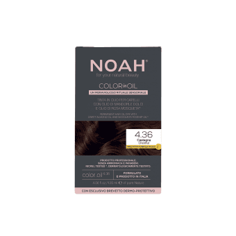 NOAH, aliejiniai plaukų dažai COLOR IN OIL 4.36 CHESTNUT, 135 ml