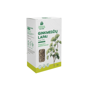 ŠVF žolelių arbata GINKMEDŽIŲ LAPAI, 50 g