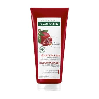 KLORANE kondicionierius dažytiems plaukams su granatų ekstraktu, 200 ml