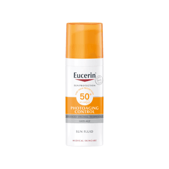 EUCERIN veido fluidas SUN PHOTOAGING CONTROL SPF 50+, 50 ml