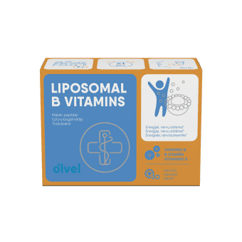 Olvel, liposominiai B grupės vitaminai, 30 Kapsulės